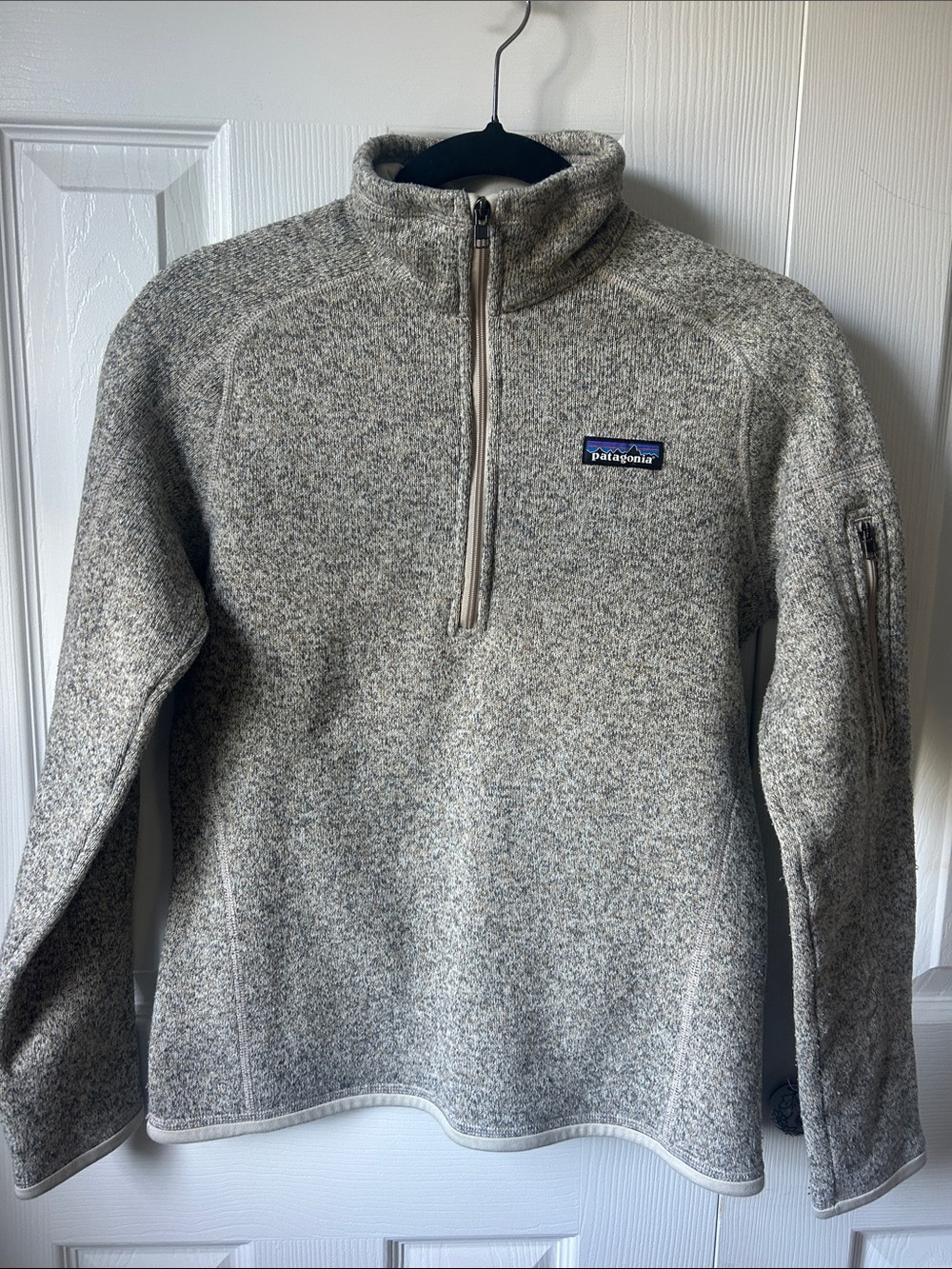 Patagonia Heather Gray Quarter-Zip Fleece Pullover